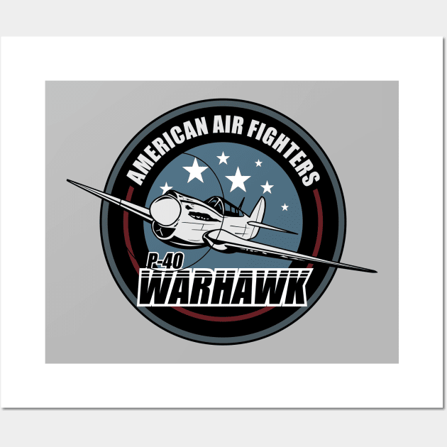 WW2 P-40 Warhawk Wall Art by TCP